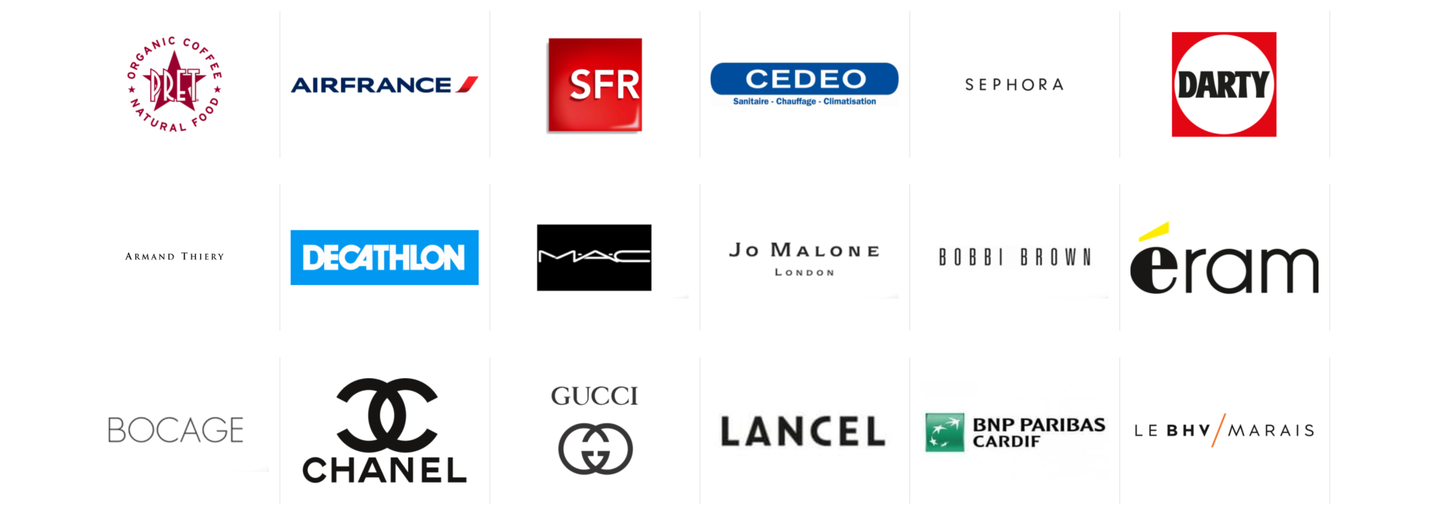 Logos de marques diverses